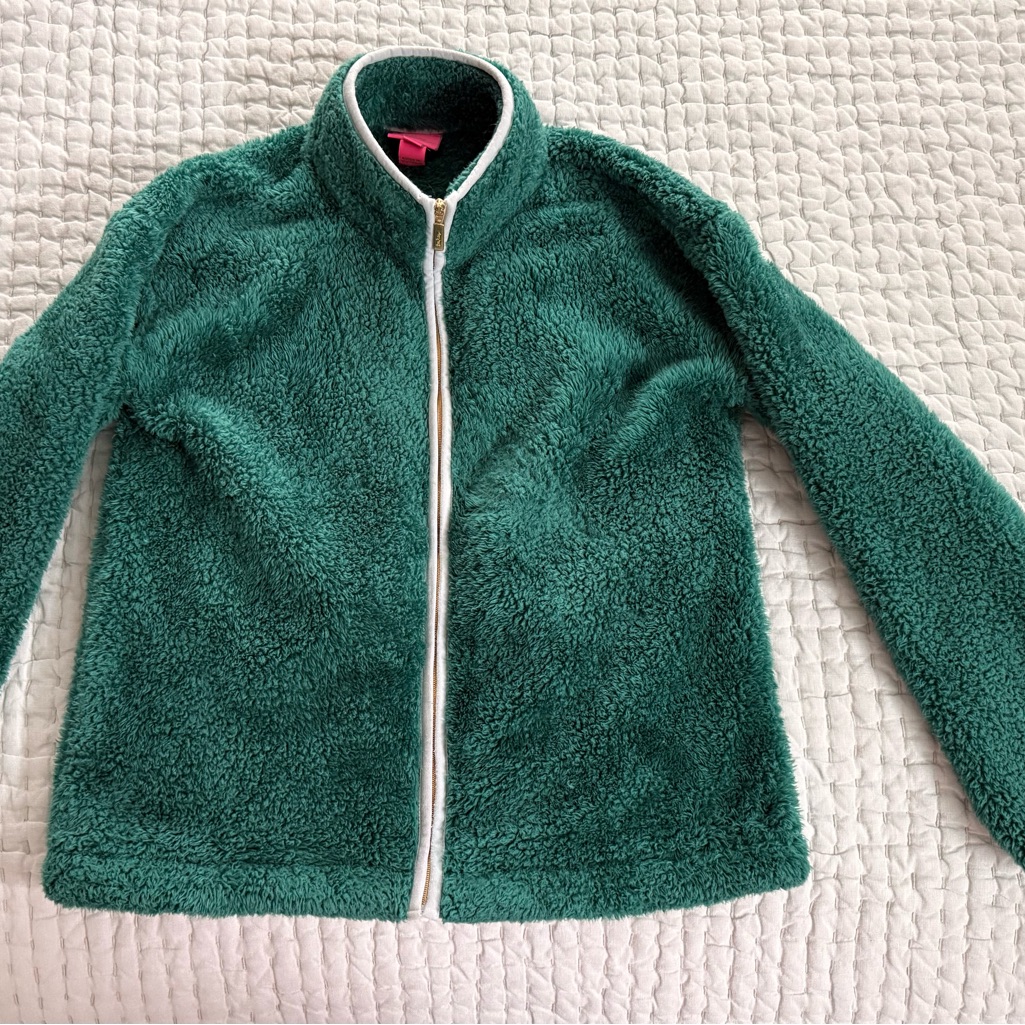 Lilly Pulitzer Teal Kids Puffer Jacket